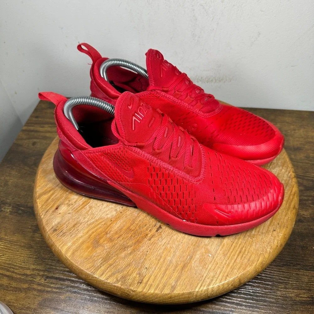 Nike Air Max 270 Men's Red Running Shoes Sneakers Size 9 CV7544-600